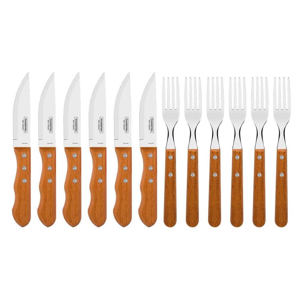 Jogo Churrasco 12Peças+Faqueiro 30Peças+Faqueiro Inox24Peças