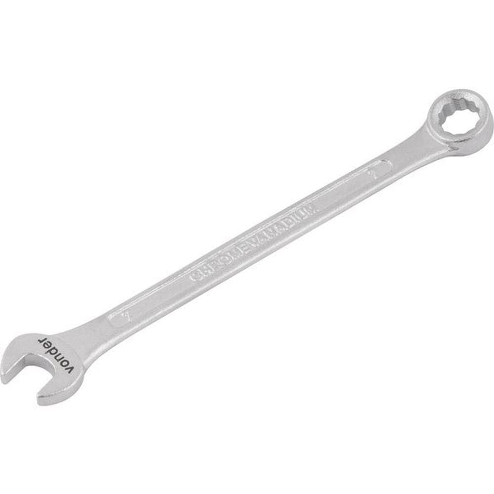 Chave Combinada 07mm Cromo Vanádio Fosco Cartela Vonder