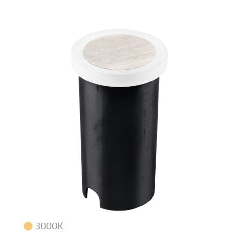 Balizador Led Embutir Externo 1W - Redondo