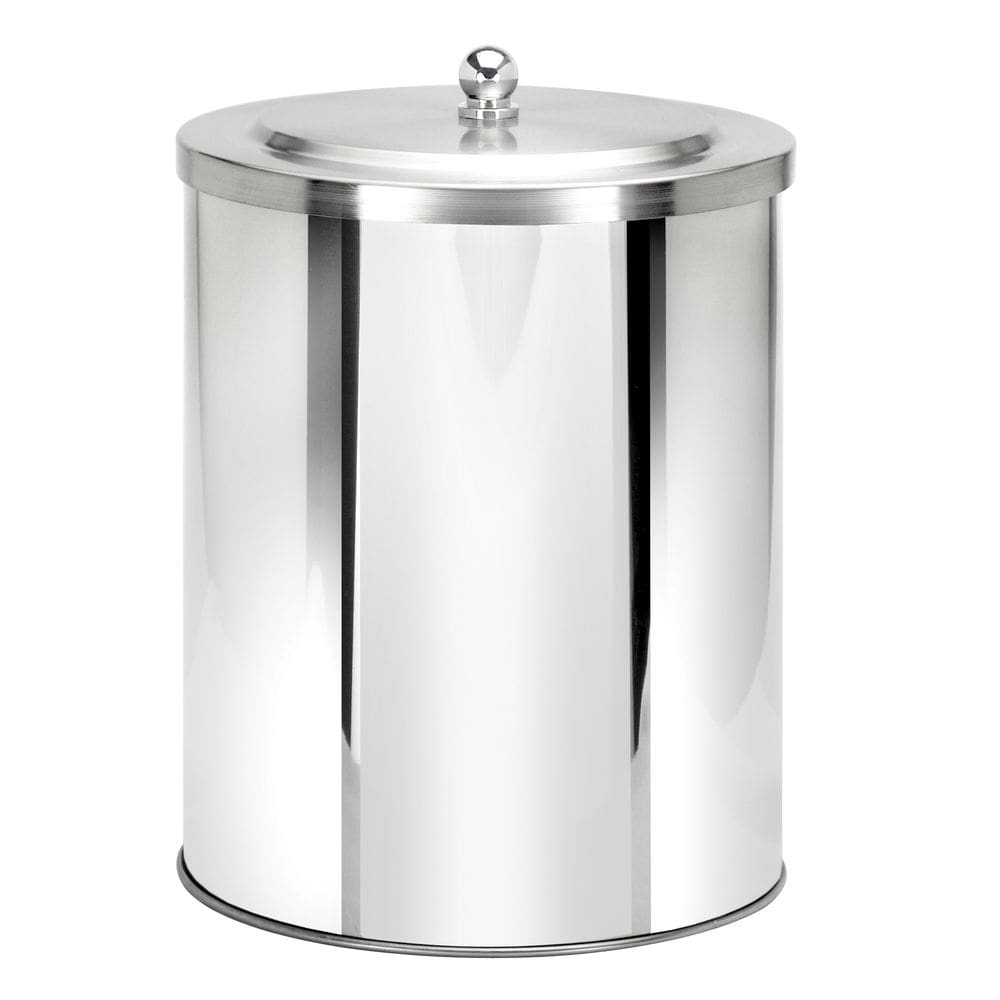 Lixeiras de Pia com Tampa Sobreposta Inox 7 Litros Ecobin