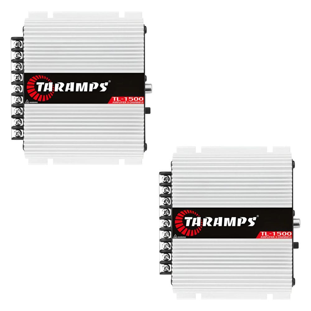 Kit Modulo Tl1500 Taramps 390w Rms 3 Ch + Cabo Rca 5 Metros
