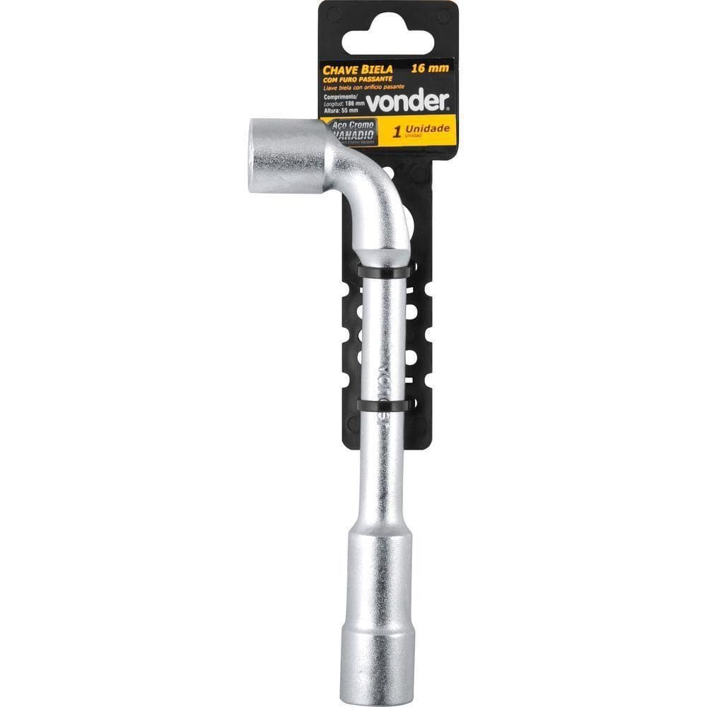 Chave Biela Com Furo Passante 16 Mm Aço Cromo Vanádio Vonder