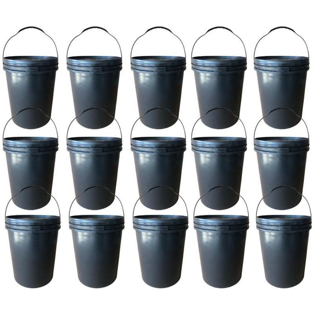 Balde 16L Para Produtos Perigosos Com Tampa - 15 Pçs