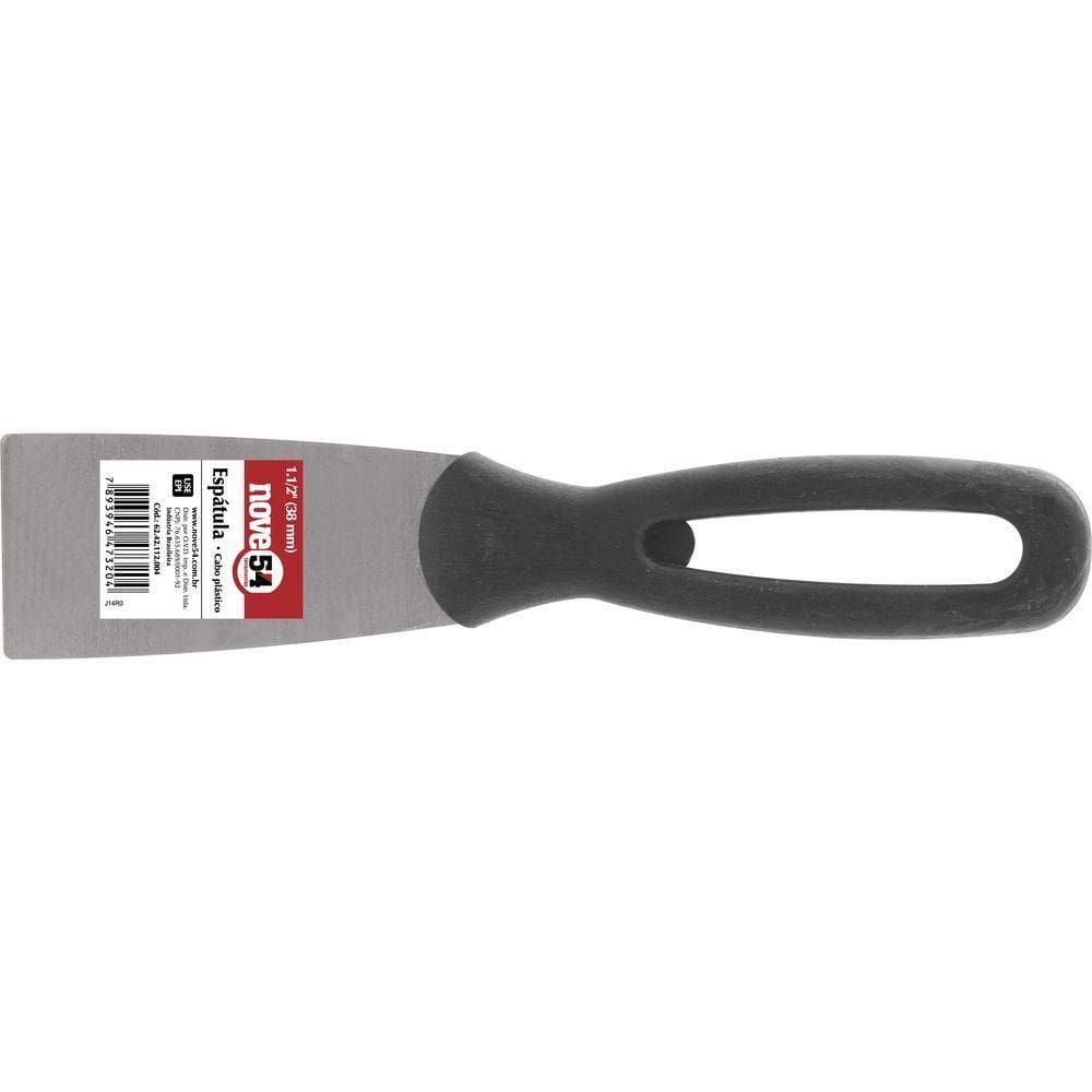 Espátula Betumadeira Aço Carbono 1.1-2 3,8cm Cabo Plástico