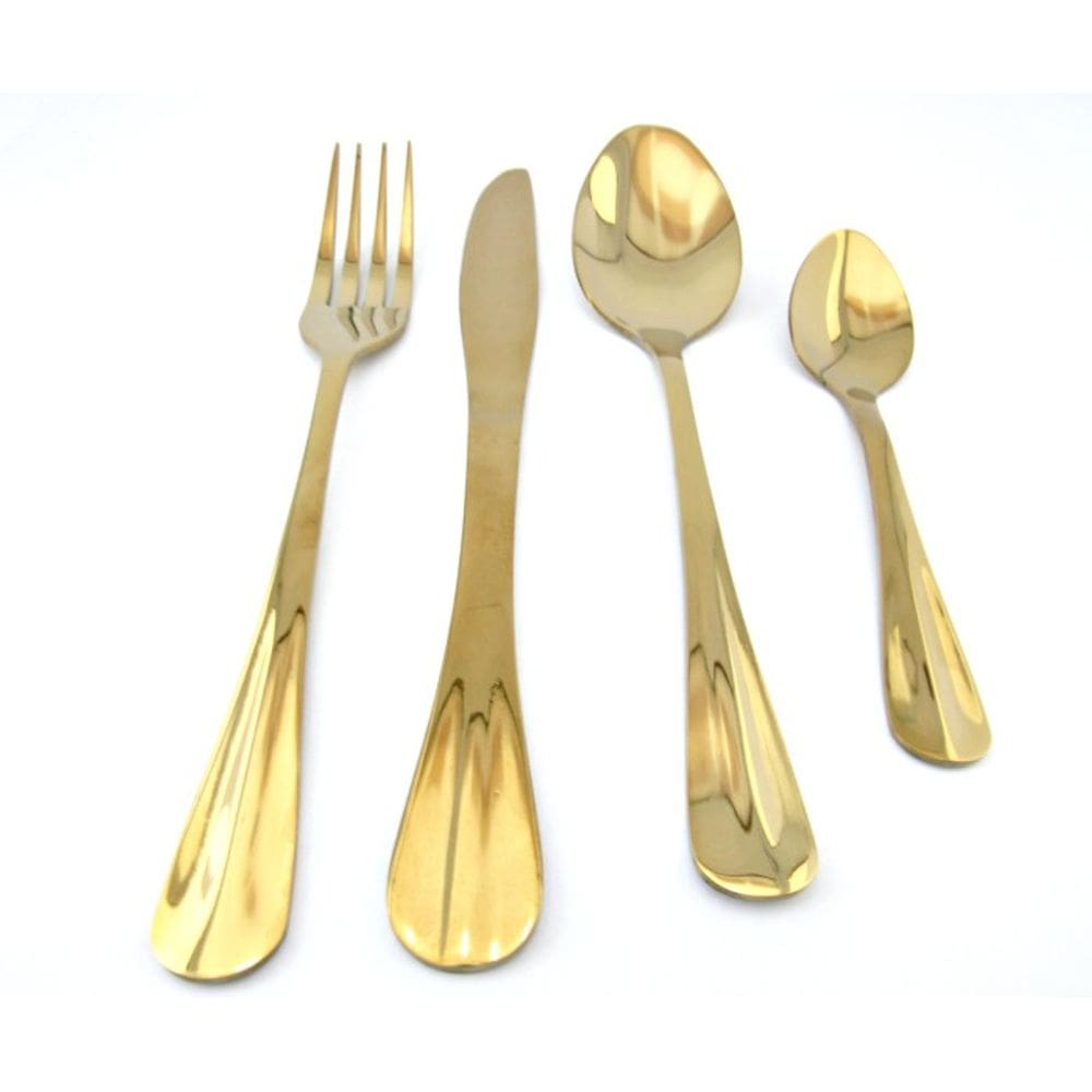 Faqueiro Dourado Passion 24 peças Fineza