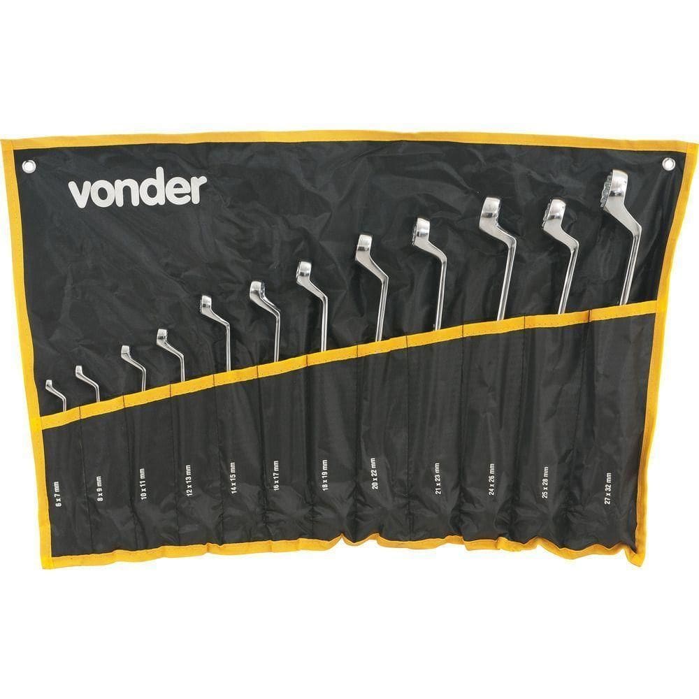 Jogo Chave Estrela 6-32mm Cromo Cromada 12 Pçs Vonder