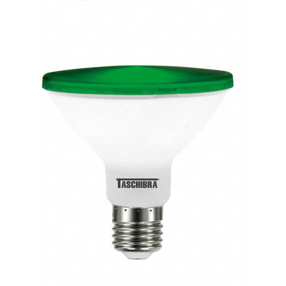 Lâmpada Led PAR 30 Taschibra Verde 11W - Autovolt 100-240V