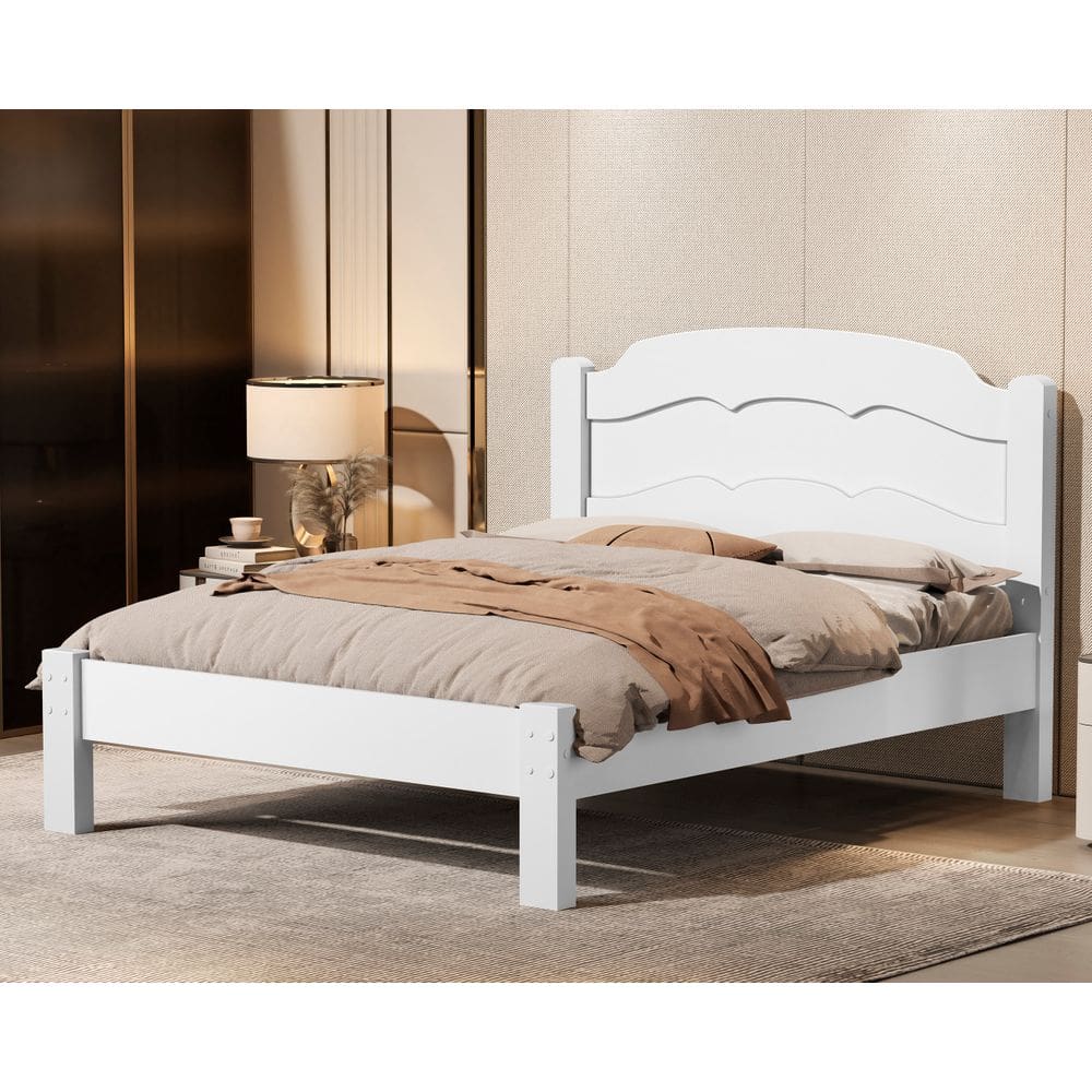 Cama Casal Lais 100% Mdf Para Colchão 188X138 Cm - Sofisticada - Basoto