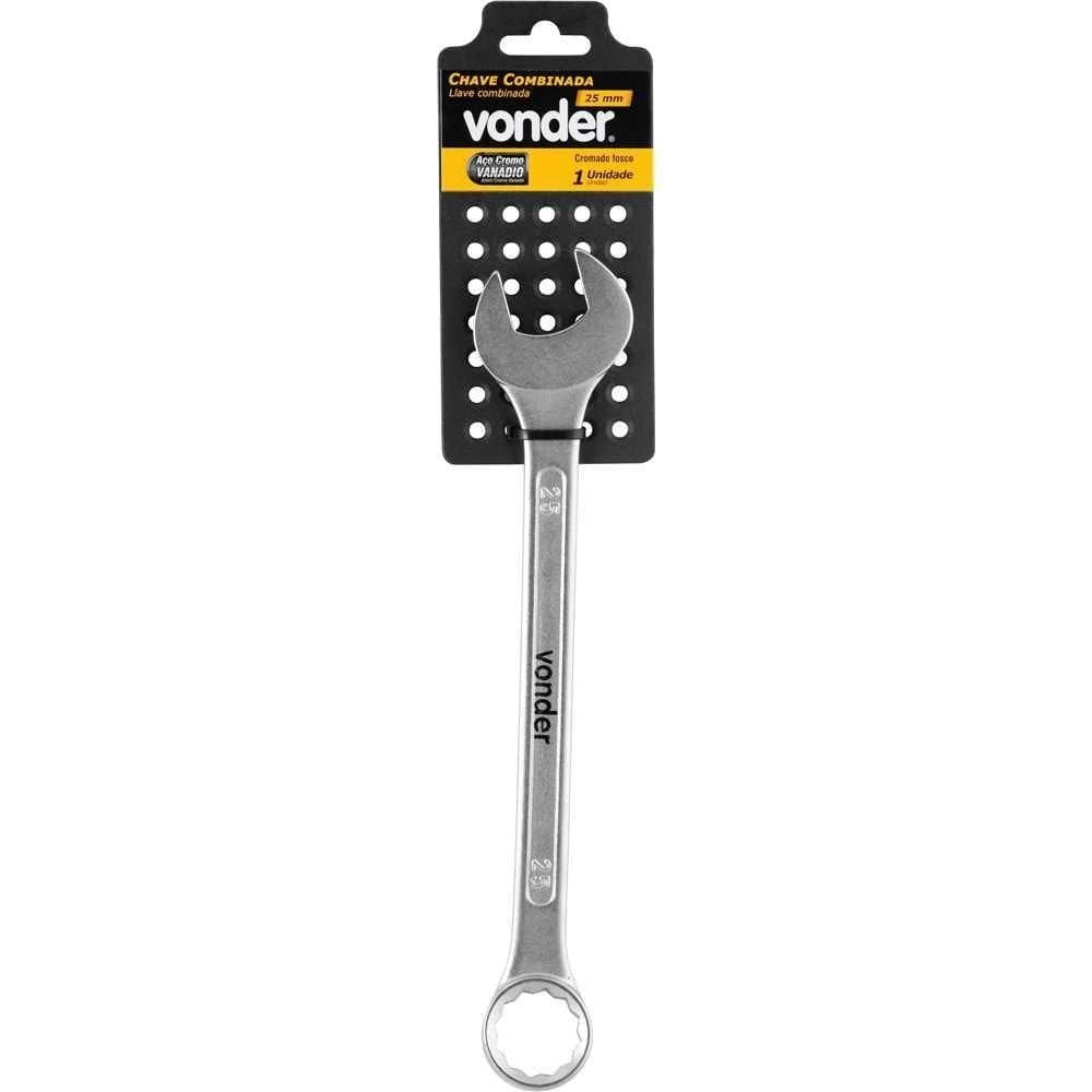 Chave Combinada 25mm Cromo Vanádio Cromada Cartela Vonder