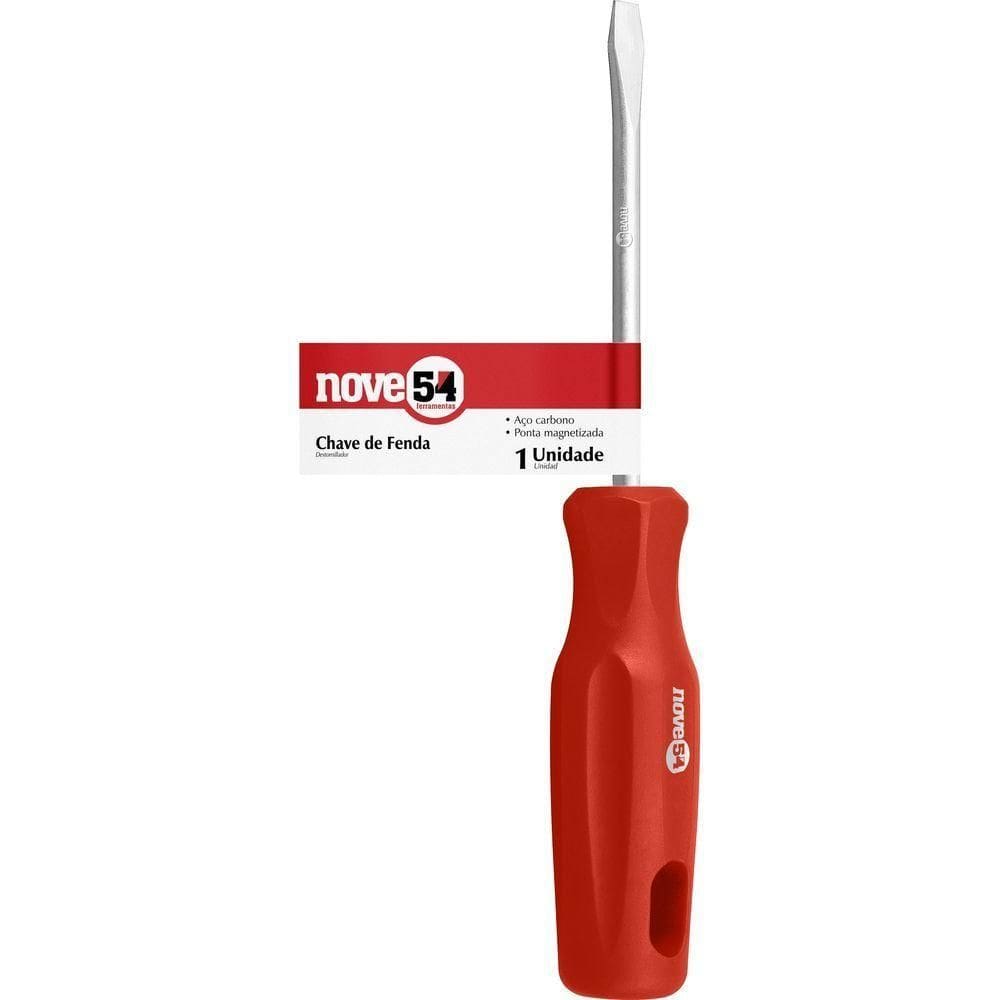 Chave Fenda 3-8x8" Aço Carbono - Nove54