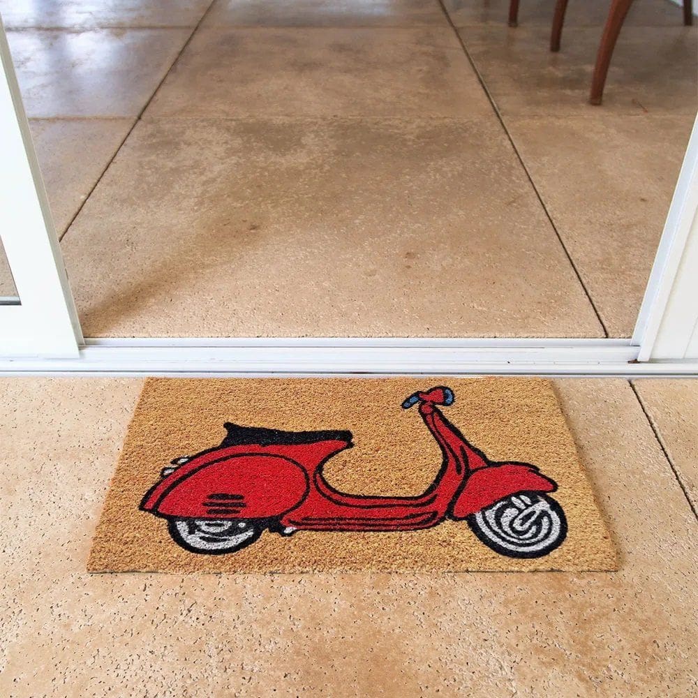 Capacho Retangular Fibra De Coco Base PVC 60x33cm - Komeco - Vespa