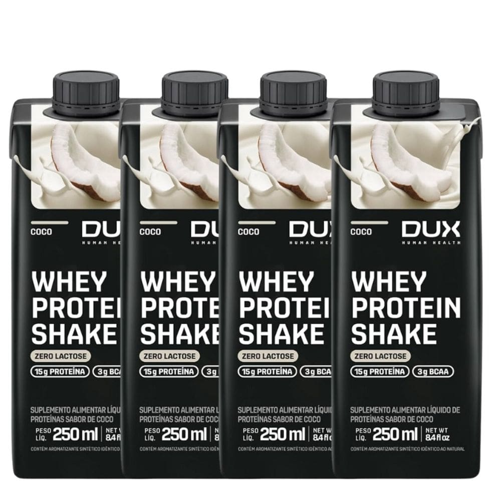 Whey Protein Shake (Pack c/ 4un de 250ml) Dux Nutrition