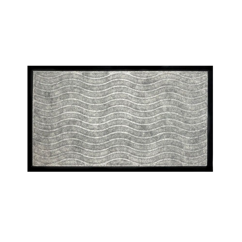 Tapete De Porta Capacho Fenice Texturas 70x40cm - Komeco