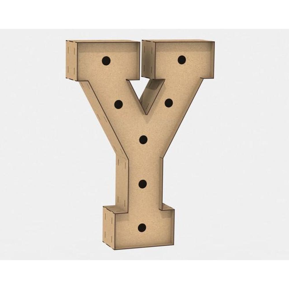 Letra Caixa Grande Mdf 80cm de Altura para Decoração