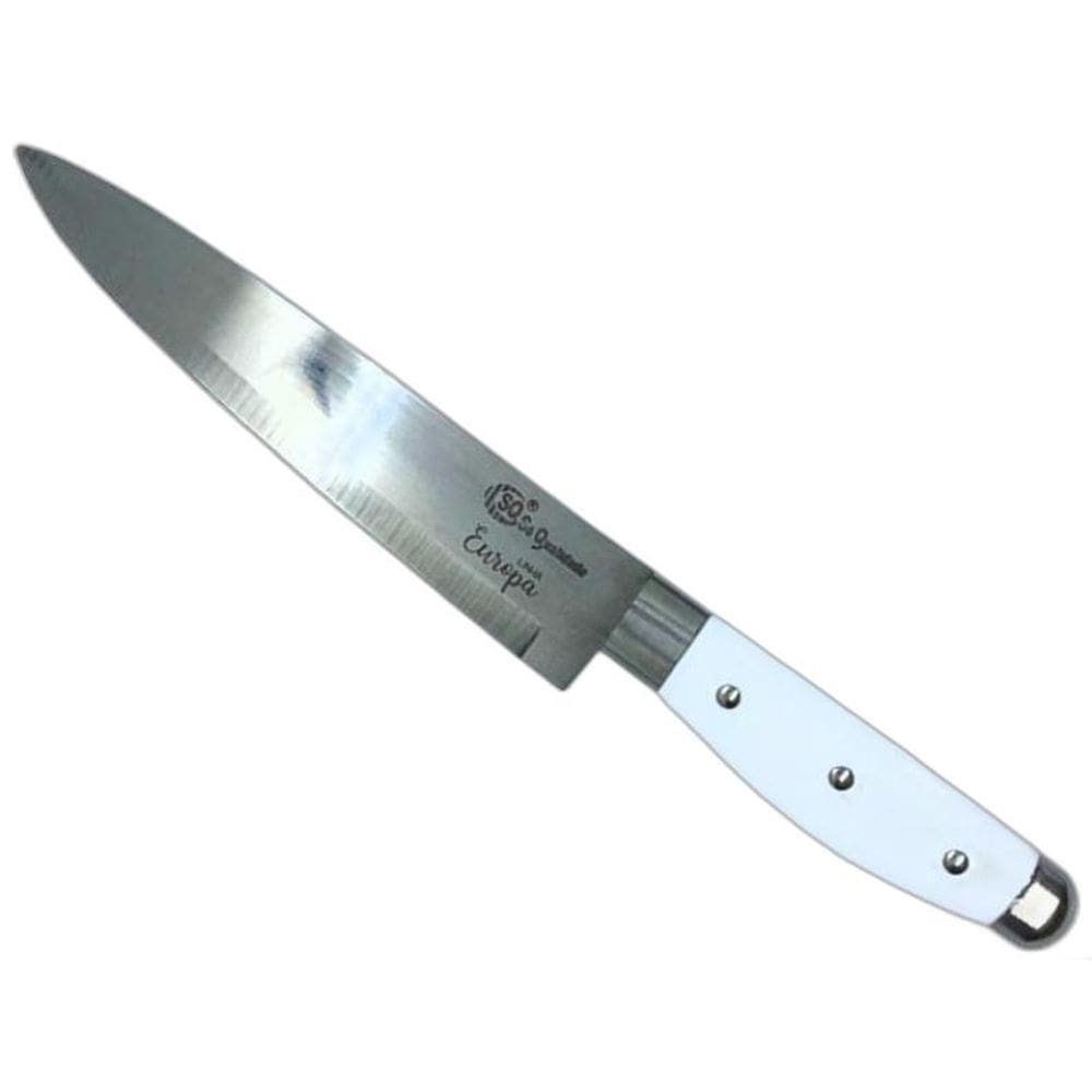 Faca 7` Inox Cozinha Carne Legumes Frutas Peixe Churrasco