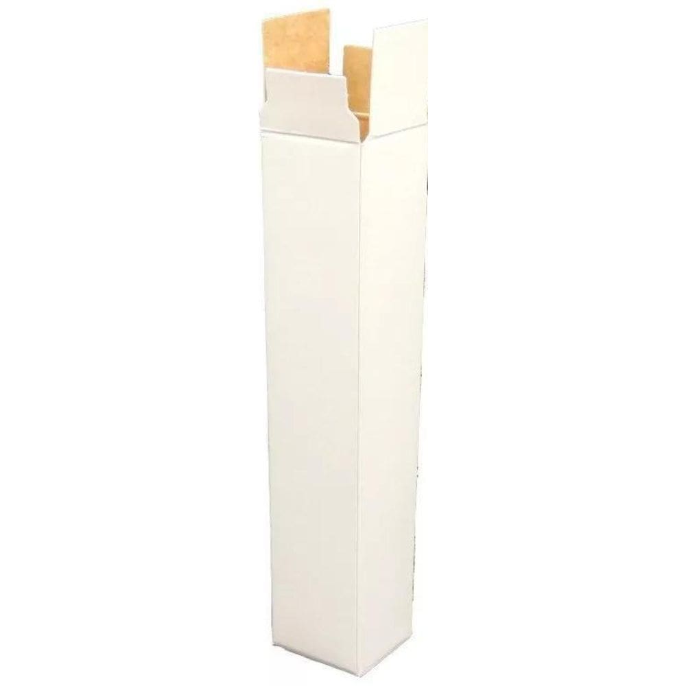 Caixa Embalagem Perfume 12,5x2,5x2,5 cm Branca - 15 Peças