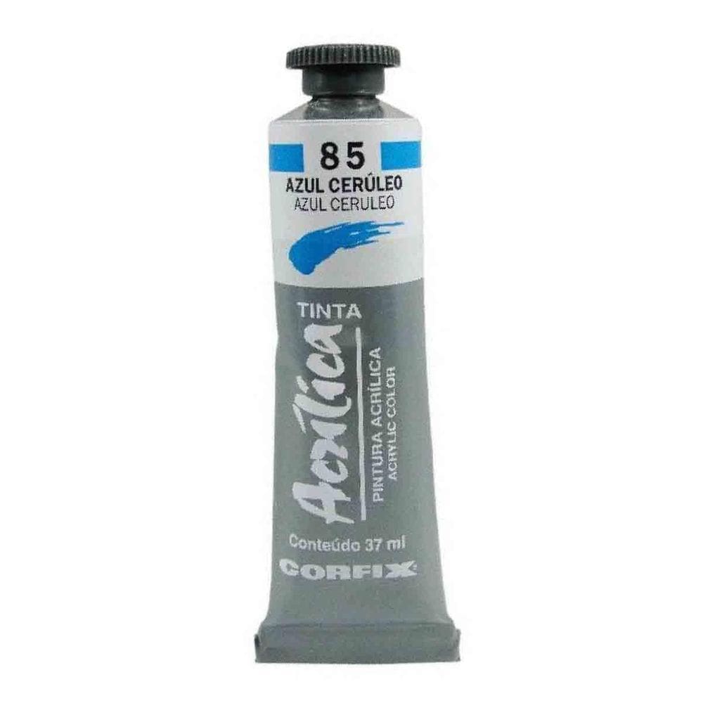 Tinta Acrilica Corfix 85 Azul Ceruleo 37Ml