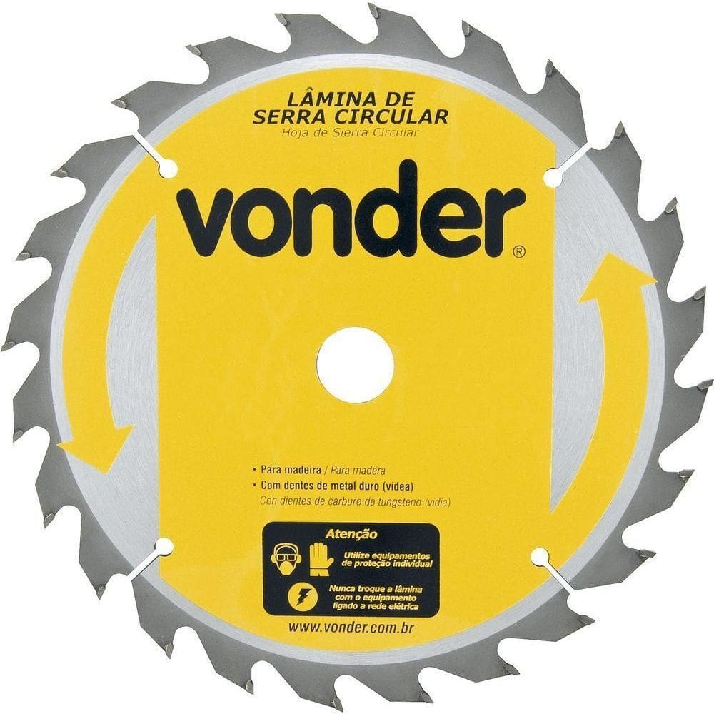 Lâmina Serra Circular Vídea 250x30x3,2mm 48d 5300 Rpm Vonder