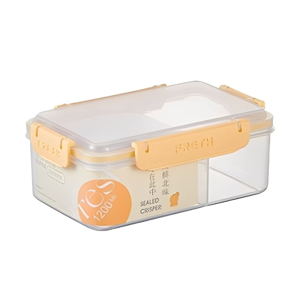 Lancheira com Divisória Pote Hermético Retangular 1200ml