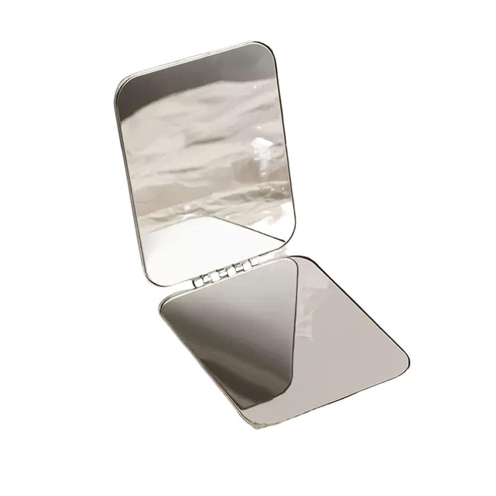 Mini Espelho Duplo Compacto Portátil para Bolsa 6cm