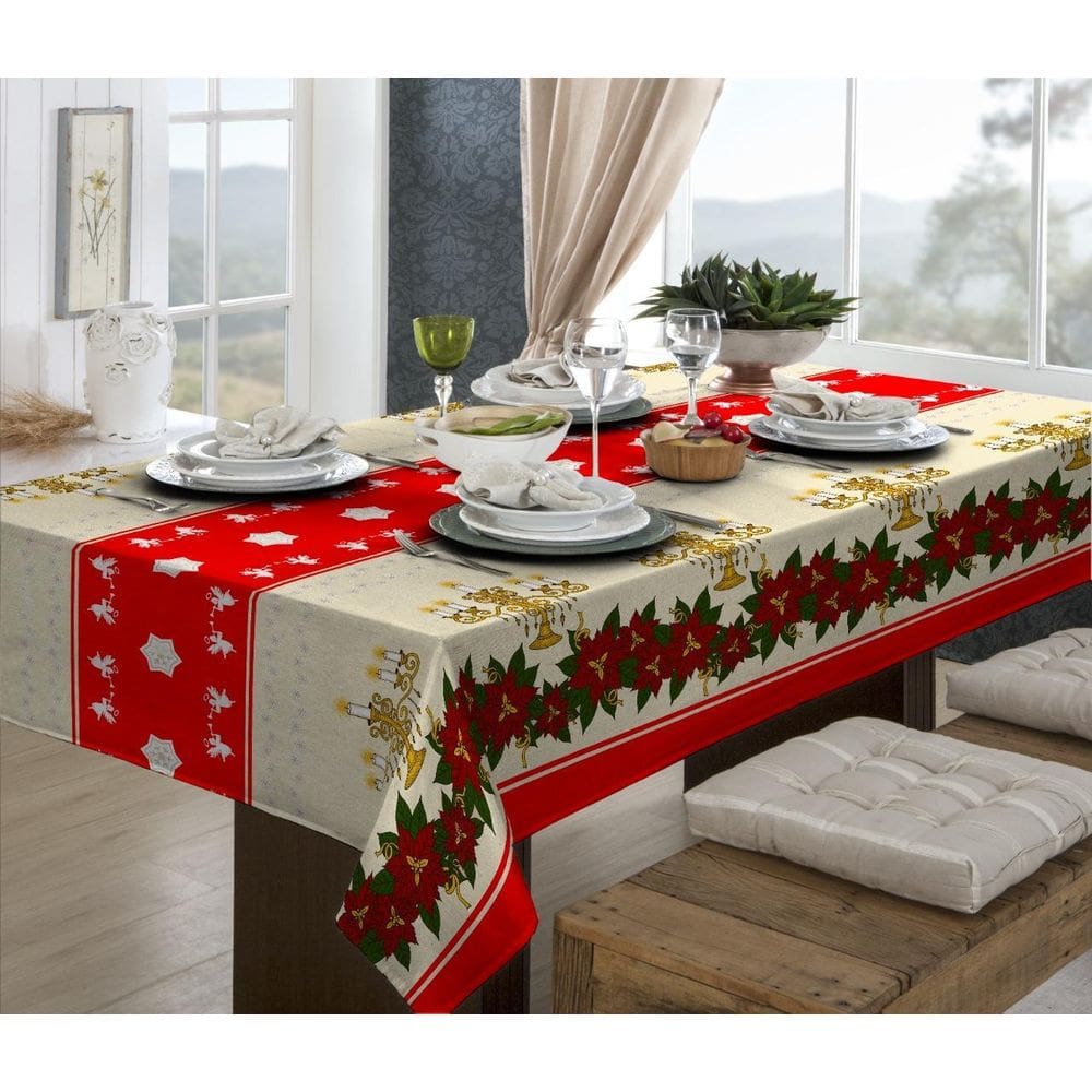 Toalha Mesa Retangular 2,20 X 1,40M Natalina 3
