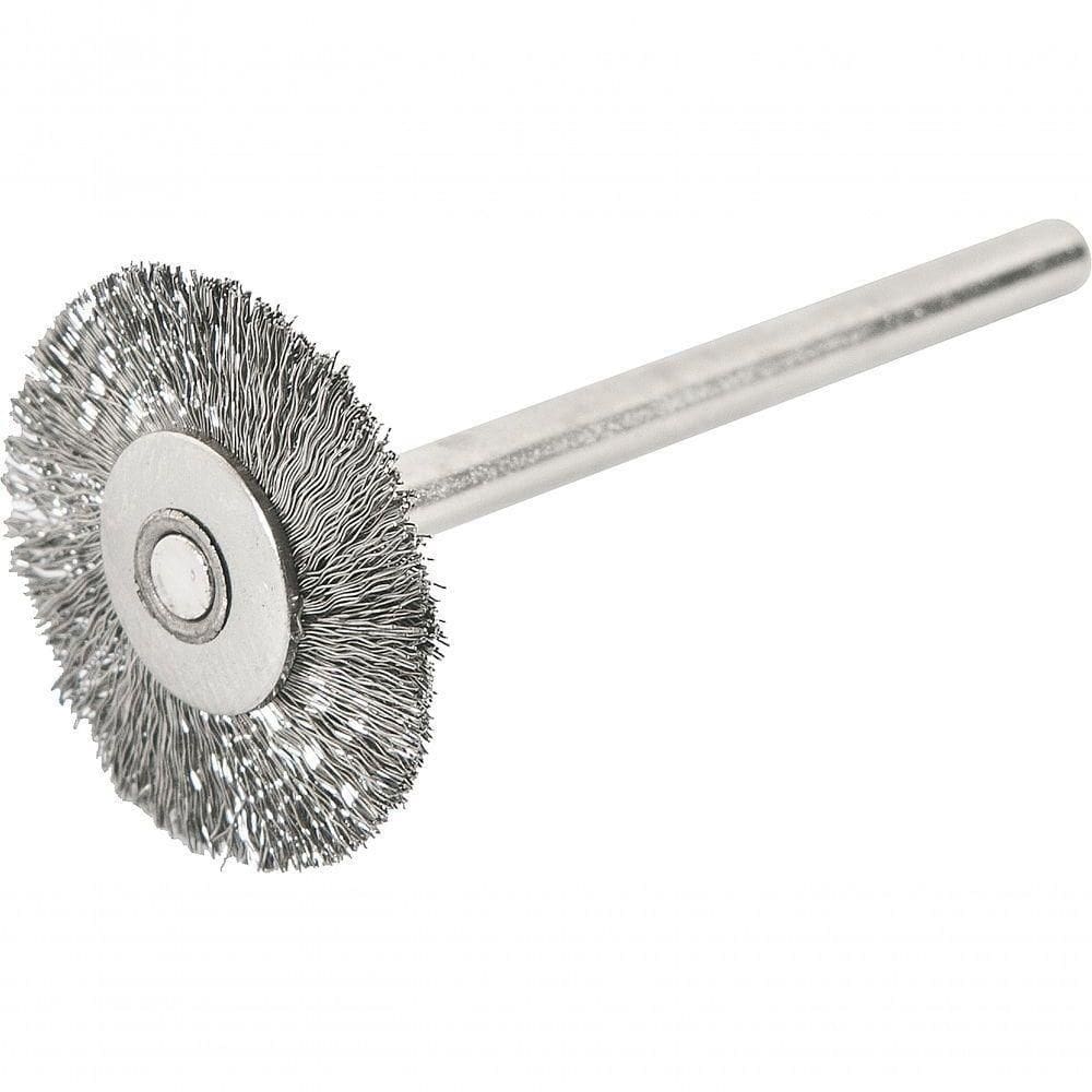 Escova Circular 20mm Inox Com Haste Para Microrretífica Vonder