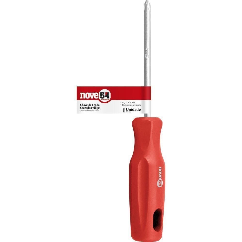Chave Phillips 1-4x4 N.2 Aço Carbono - Nove54