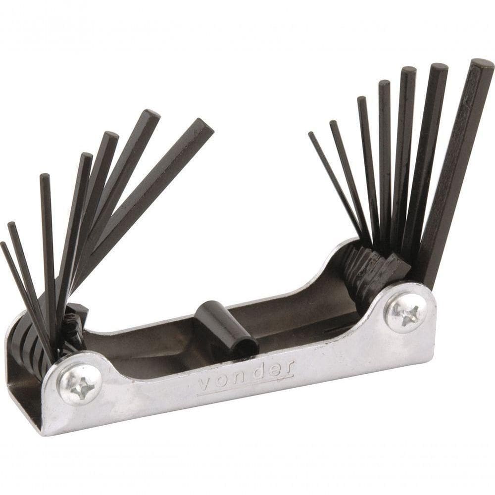Jogo Chave Allen Combinado 1,5-6,0mm 1-16-1-4 Can Vonder