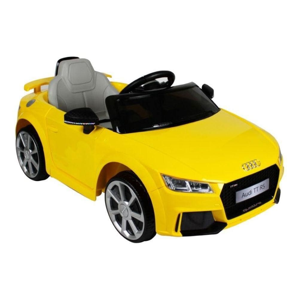 Carrinho Elétrico Amarelo Audi Tt Rs 2.4ghz 12V Bel Brink