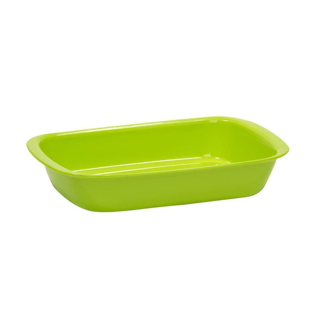 Travessa Servir Vemplast M 1,2L Tropical Polipropileno Verde