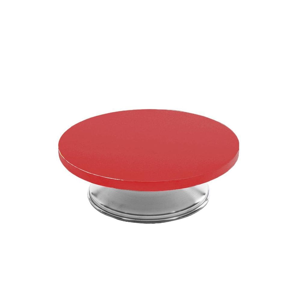 Boleira Bailarina Giratória Vermelho 25Cm Em Mdf Confeitaria