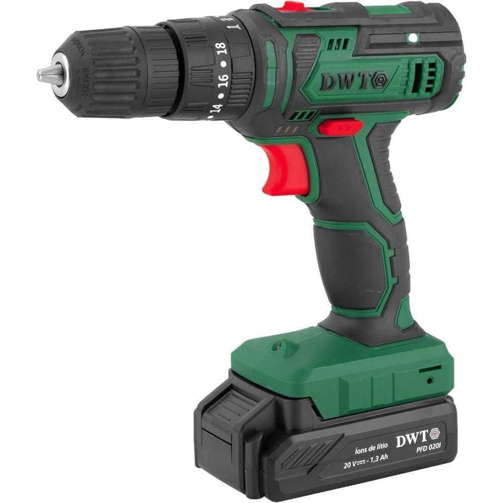 Parafusadeira Furadeira à Bateria 20V Pfd020i Com Impacto Dwt