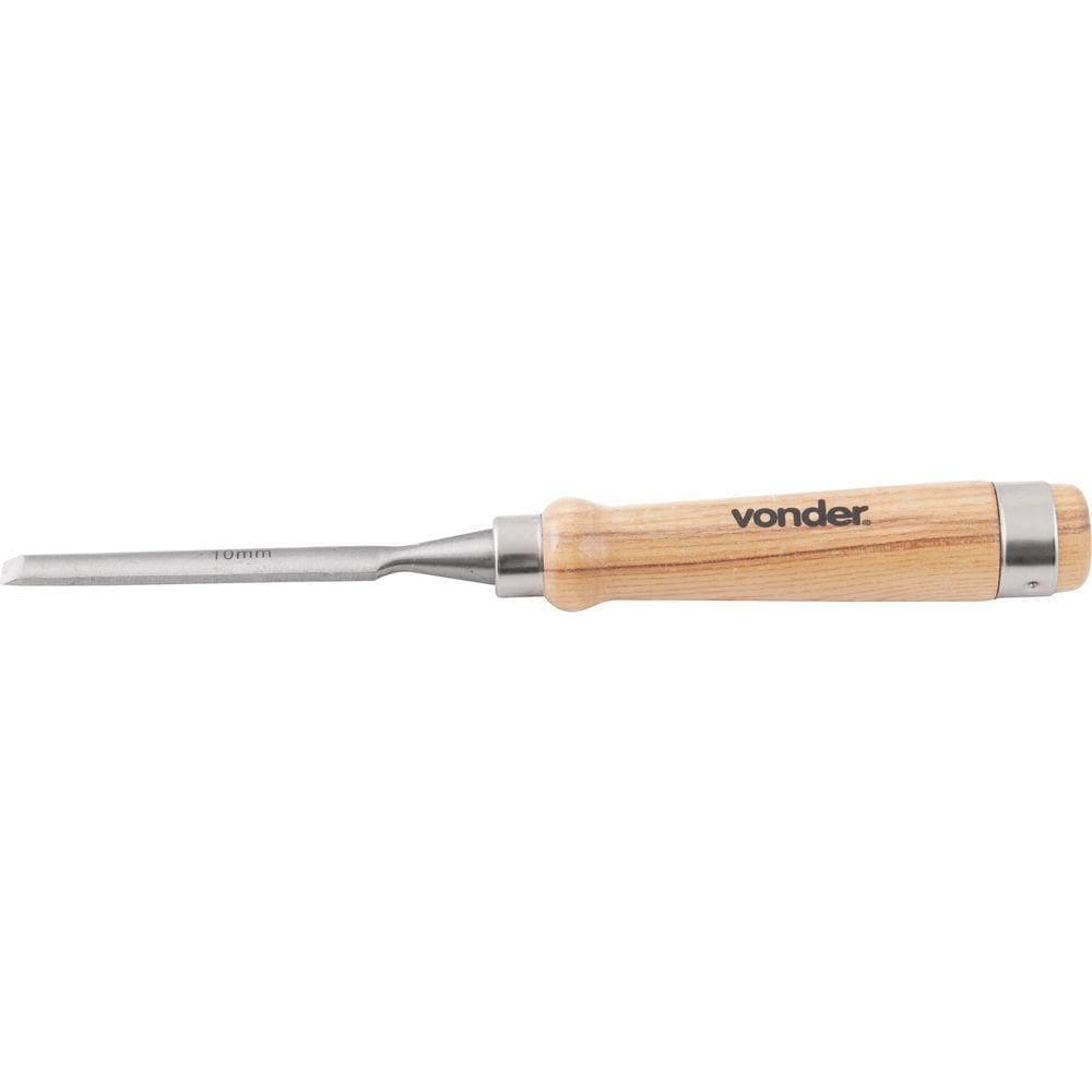 Formão Goivado 10mm Aço Carbono Cabo Madeira - Vonder