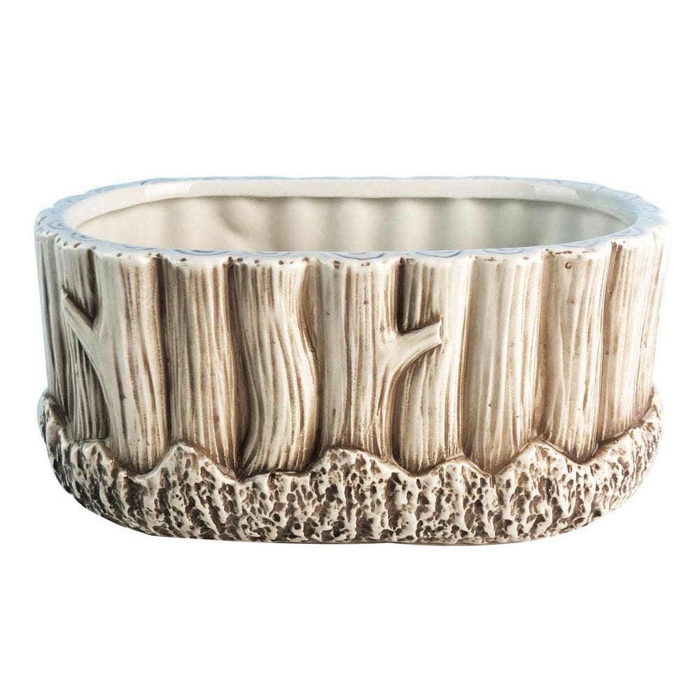 Vaso De Cerâmica Marrom 22X10Cm