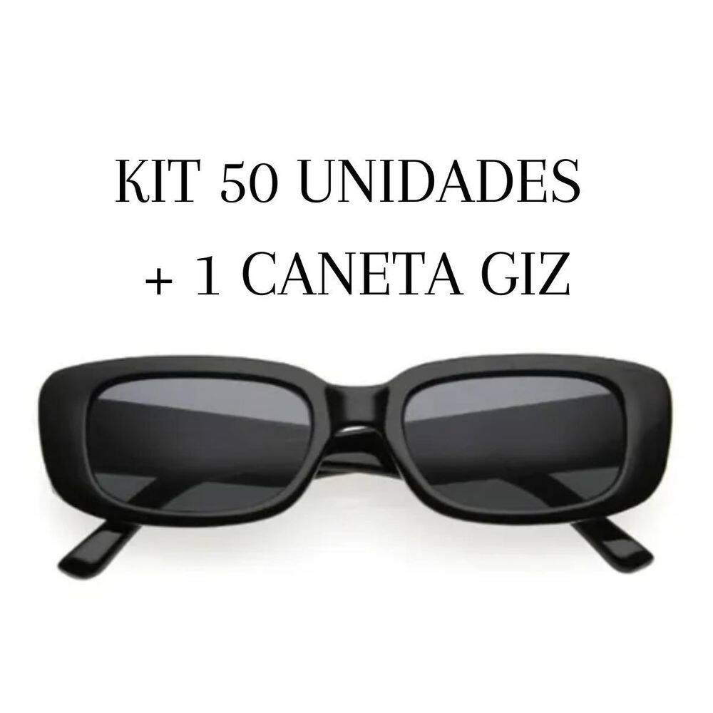 Óculos Retrô Personalizados Kit 50 Unid + 1 Caneta Giz