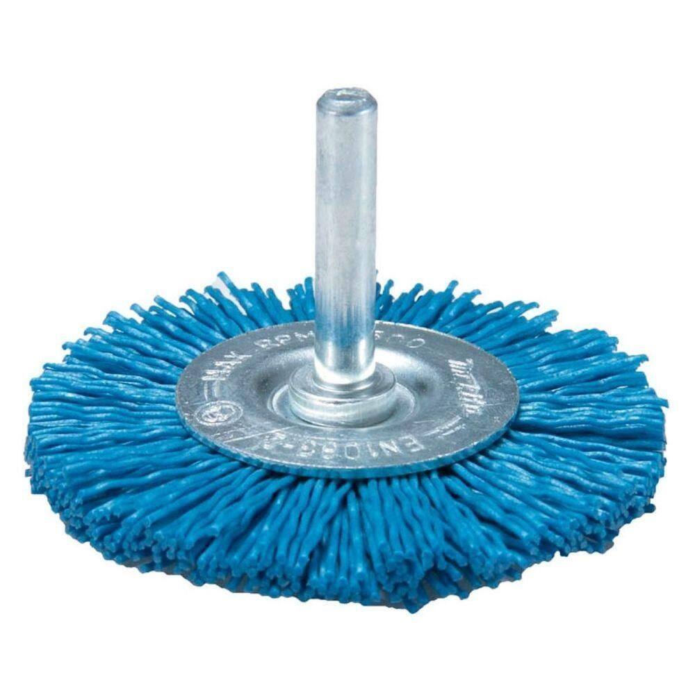 Escova De Nylon Roda Fina 75 X 6 Mm Para Furadeira Makita