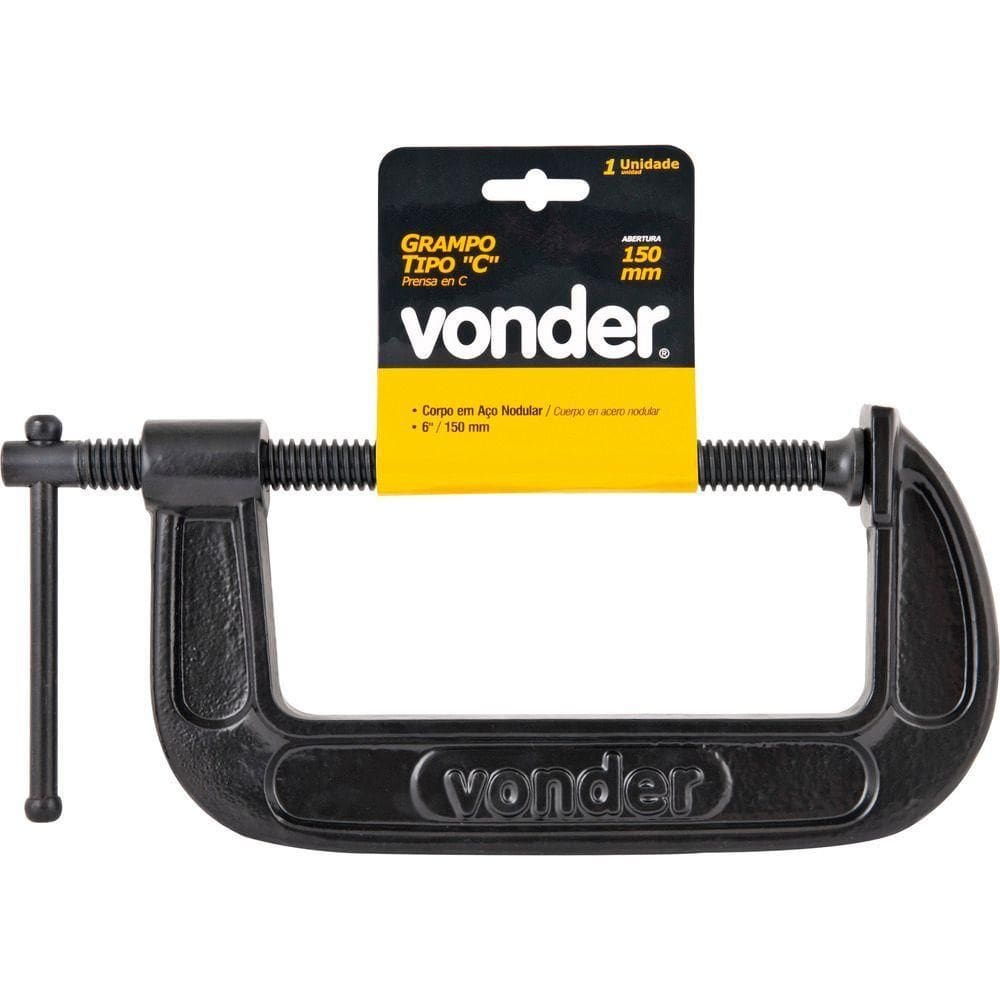 Grampo Tipo C 10” Ferro Nodular - Vonder Plus
