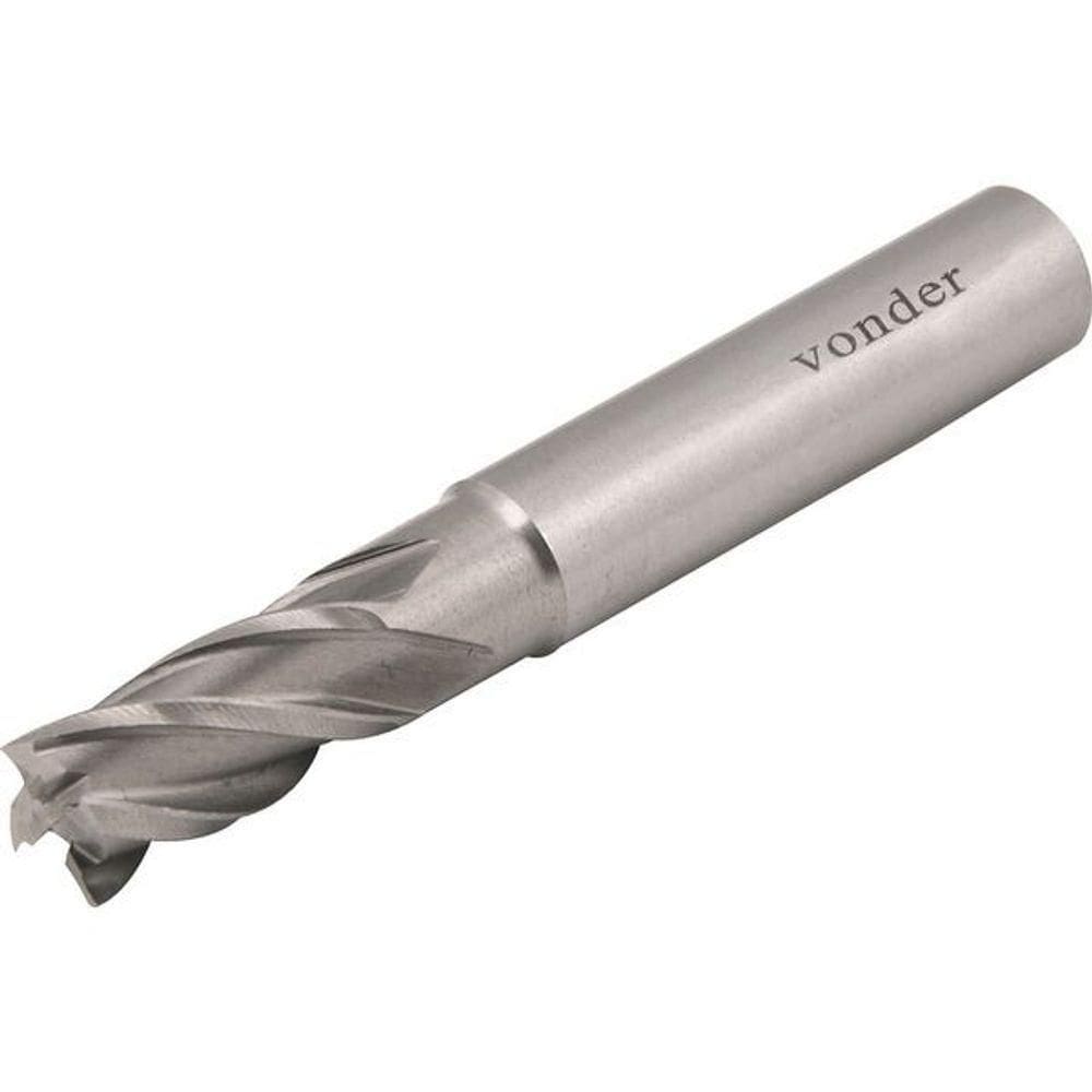 Fresa Topo Aço Rápido 10,00mm 4 Cortes Reto Haste 10mm Din 8