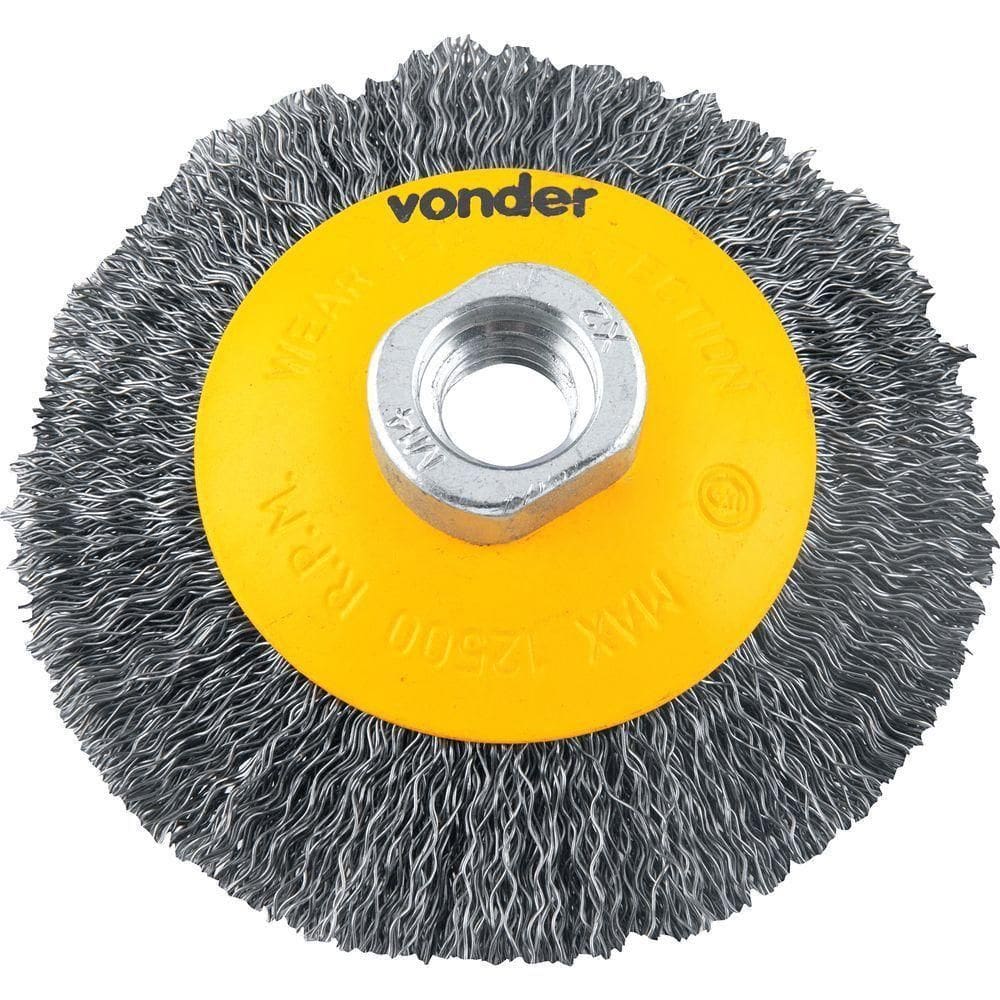 Escova Circular Cônica 4x1-2 M14 Ondulada Vonder