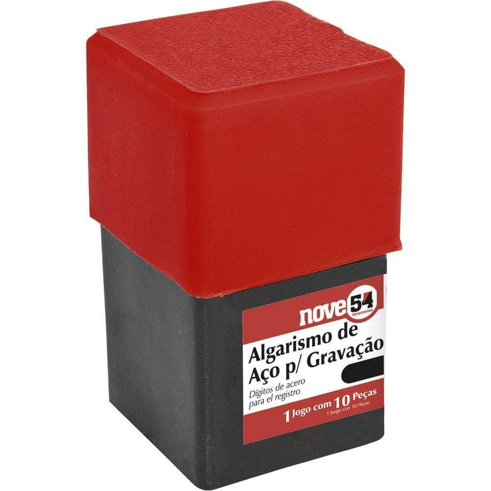Algarismo De Aço Punção 8mm 0-9 Para Gravação - Nove54