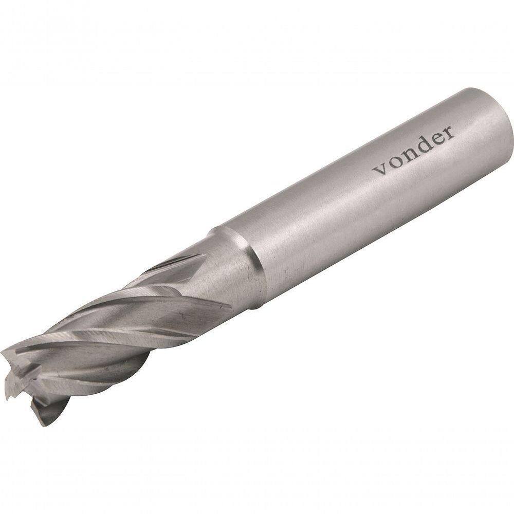 Fresa Topo Aço Rápido 14,00mm 4 Cortes Reto Haste 12mm Din 8