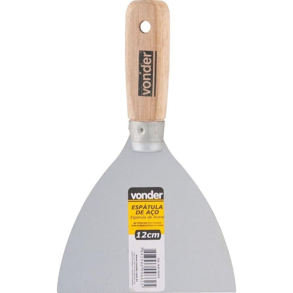 Espátula Betumadeira Aço Carbono 1.1-2 3,8cm Cabo Madeira -