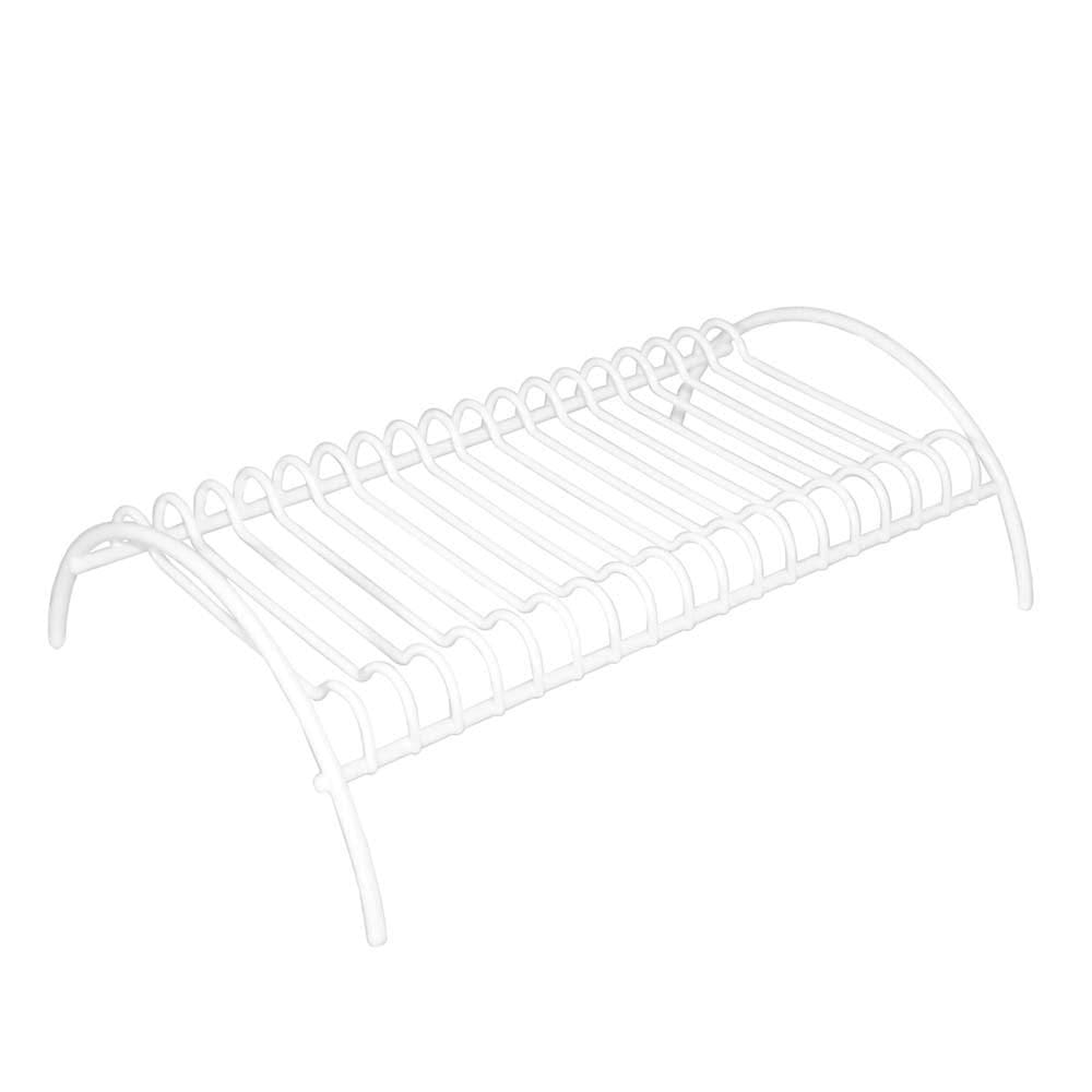 Suporte Para Pratos Aço Branco de 15 a 17 Pratos