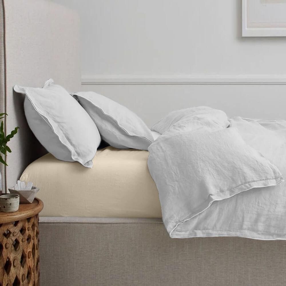 Lençol King Elástico 150 Fios Algodão Premium Kaki