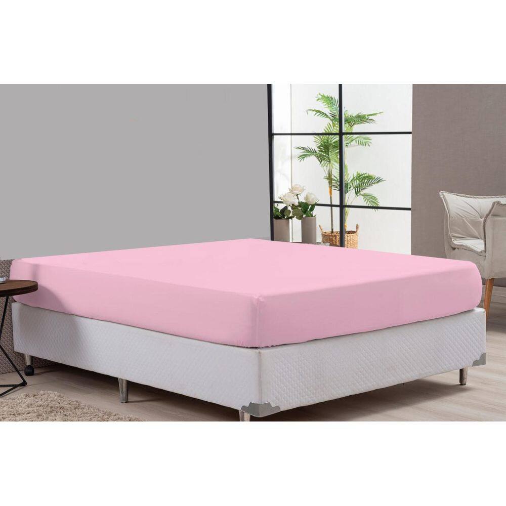 Lençol Para Hotel Clinica Hospedaria Cama Casal King Rosa