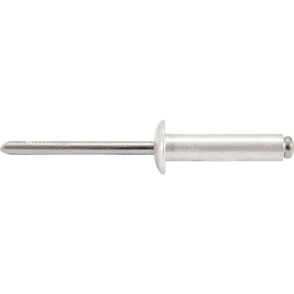 Rebite Repuxo De Alumínio 4,0x16,0mm Mandril Aço Com 50 Peça