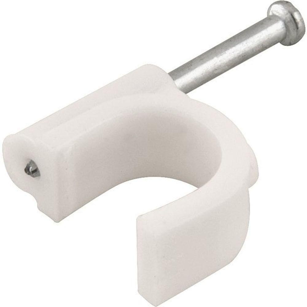 Grampo Para Fios 8mm² Branco Redondo Com 100 Peças Vonder
