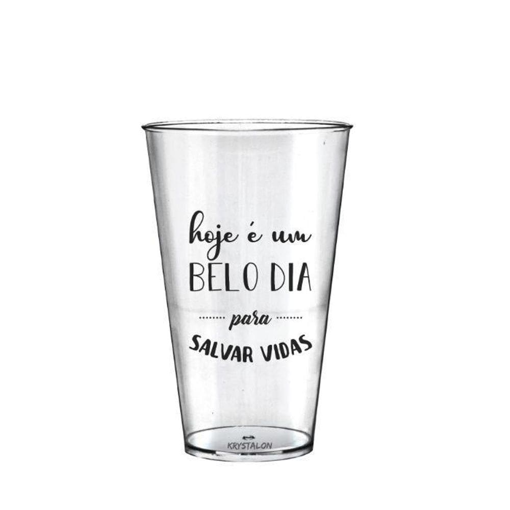 Kit 4 Copos 550 Ml Personalizado Transparente Profissões