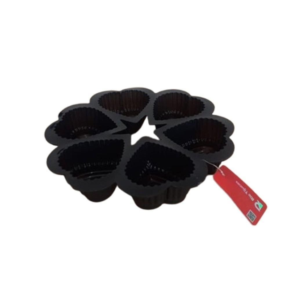 Forma De Silicone Coração Bolo Bolinho Cupcake Escolha A Cor