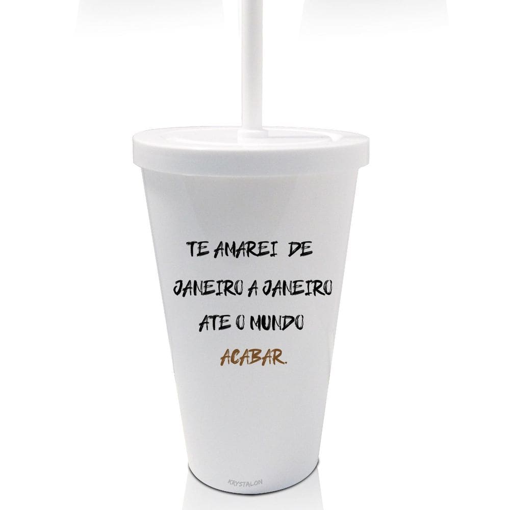 Copo Com Tampa E Canudo Personalizado P Dia Dos Namorados 2